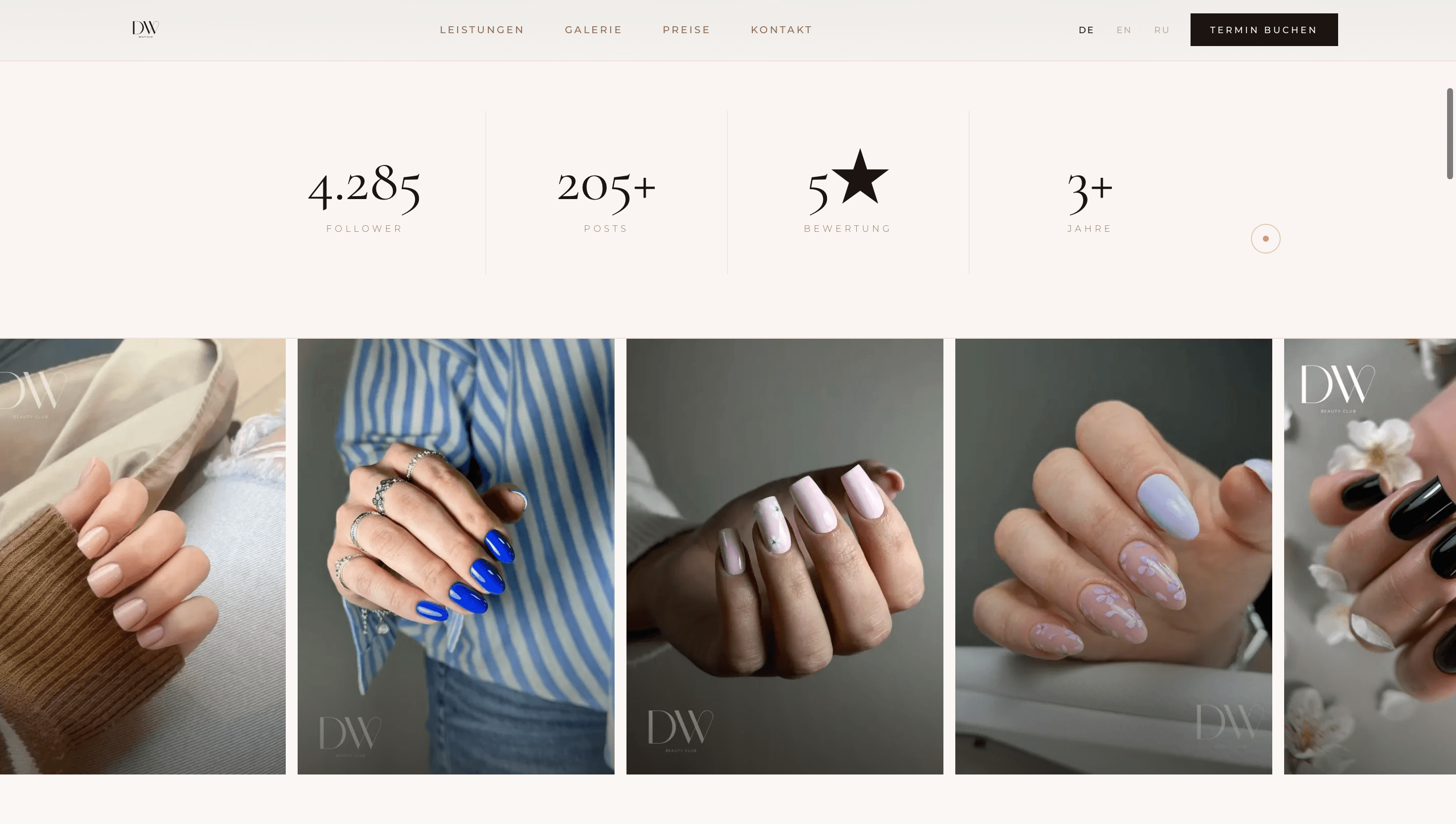DW Beauty Club — Portfolio-Galerie